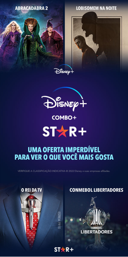 Banner Lateral Ativação Disney+, Star+ ou Combo+